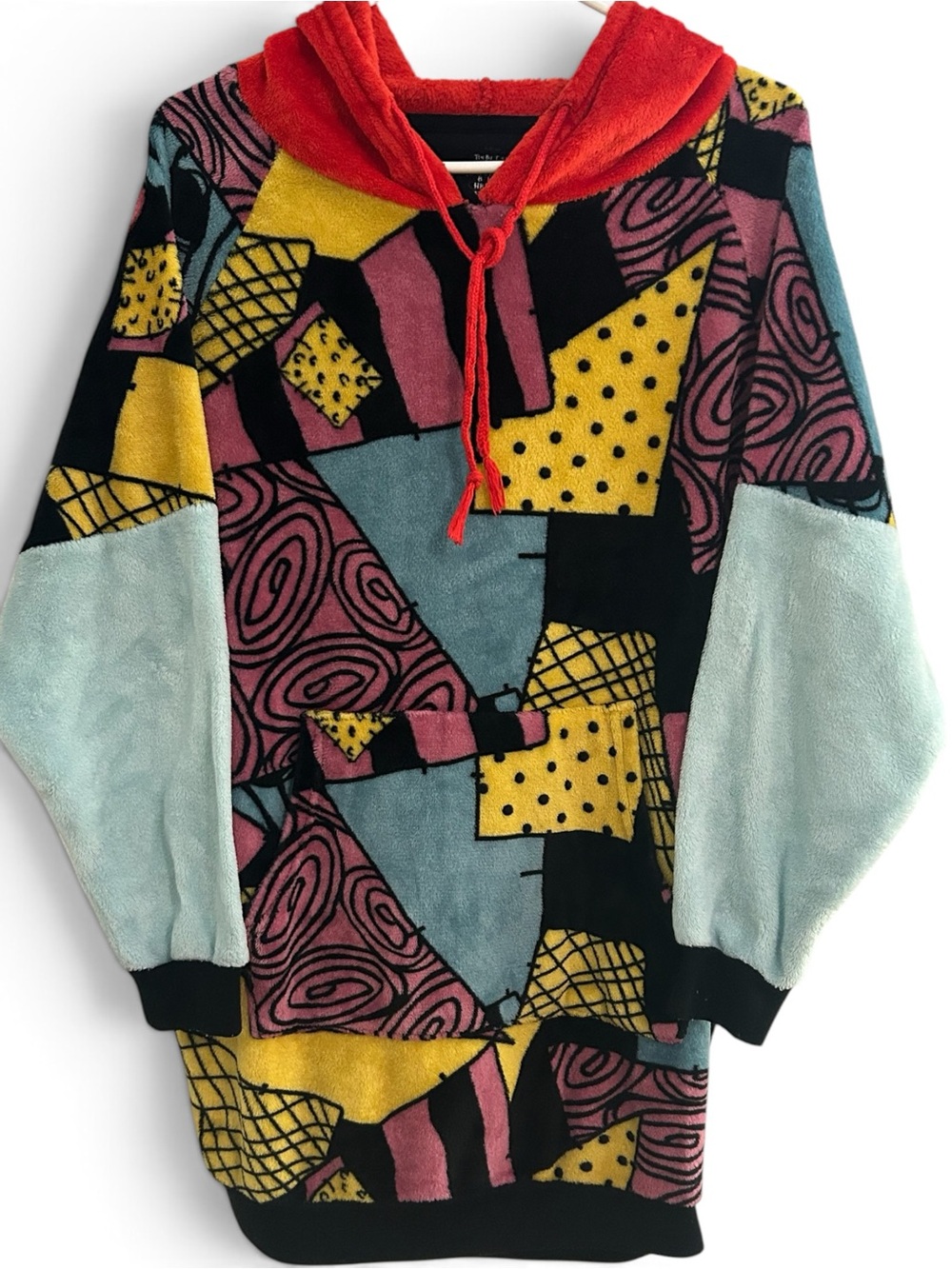 Nightmare Before Christmas Women's Sally Lounger Hoodie SZ M EUC Whimsygoth Fun